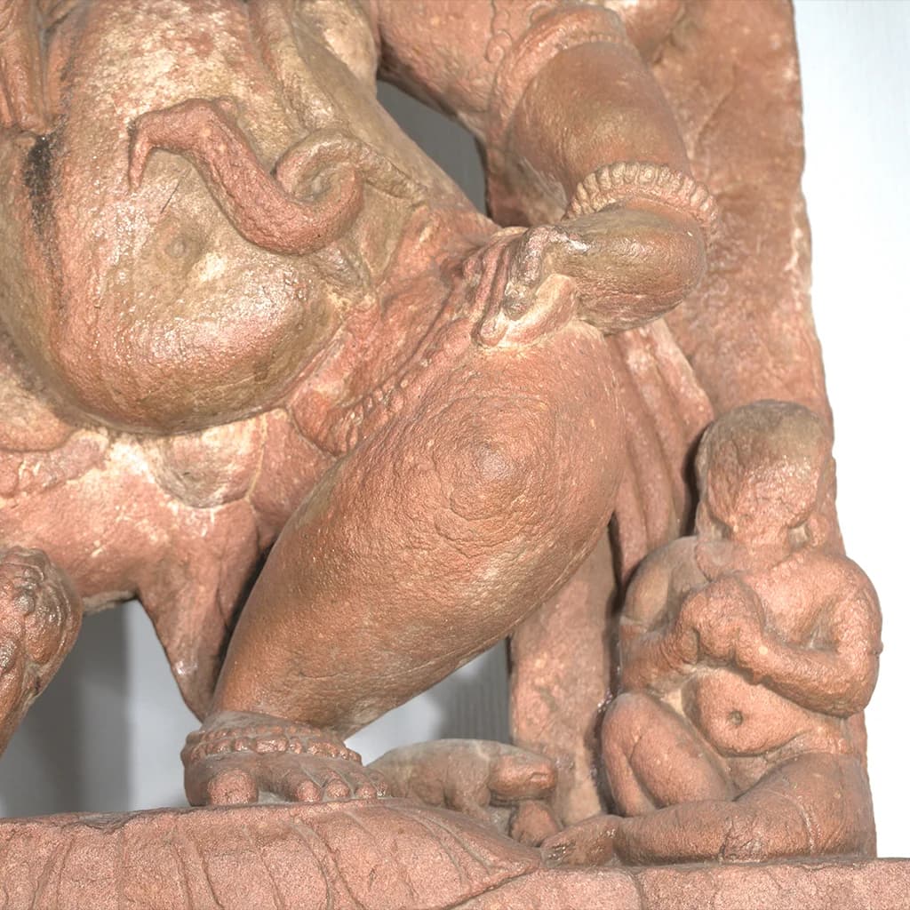 Ganesha Sculpture | 10th Century Hindu Elephant God Temple Art Replica